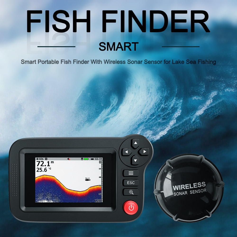 Smart Fish Finder - Portable F - Fish Finder Transducer recension och pris