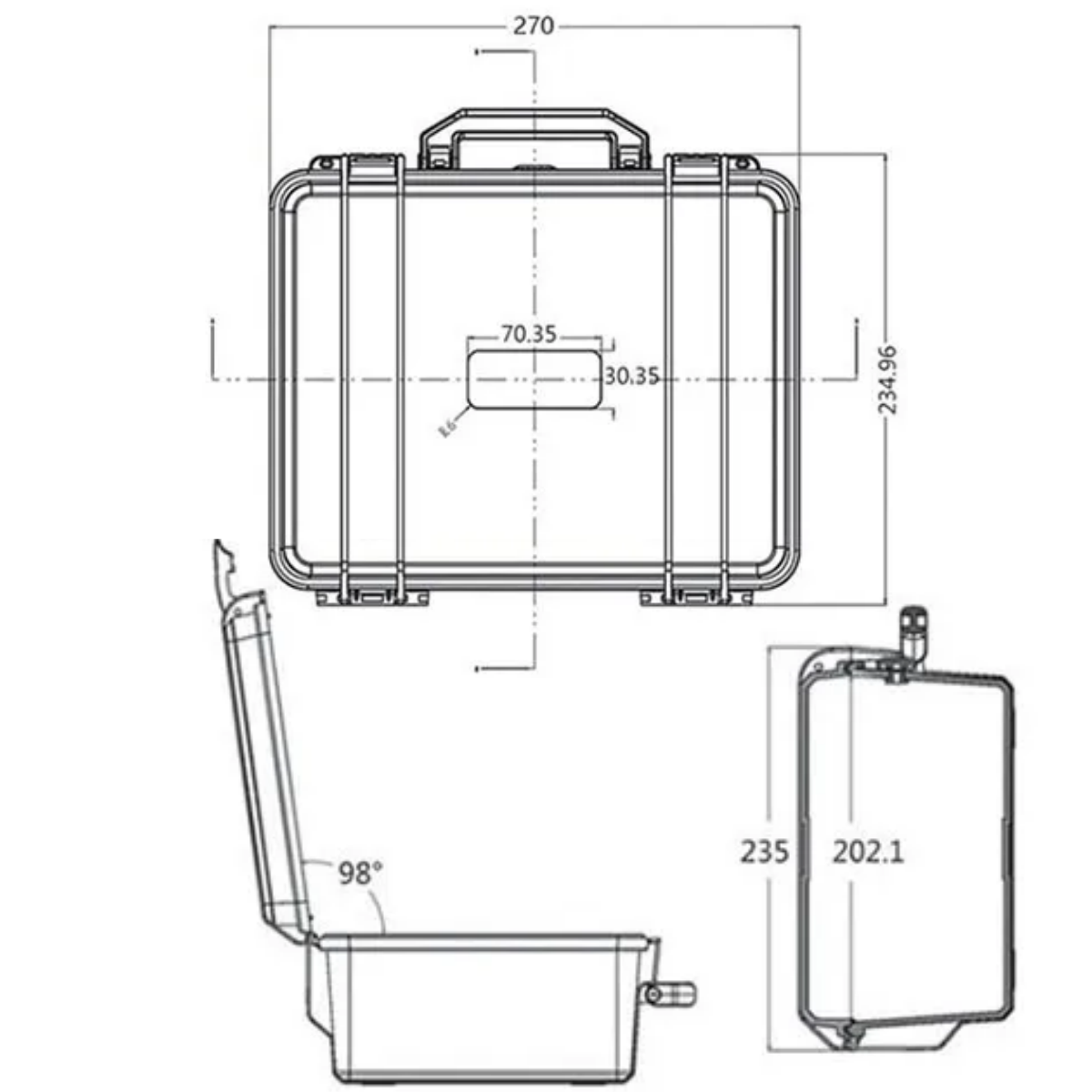 Hard Shell Waterproof Organize - Fish Finder Case recension och pris