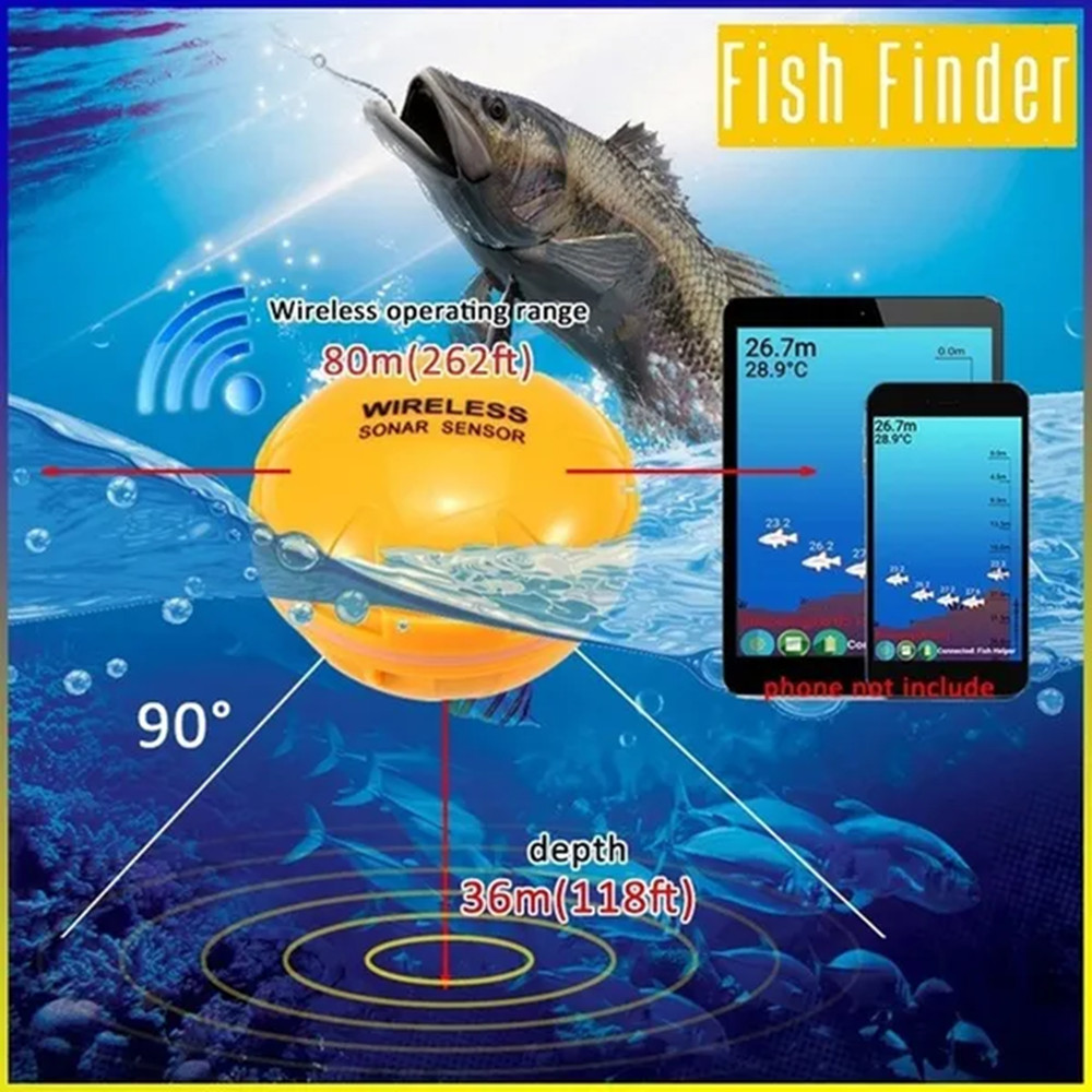 PUPOPAN 100M Brand New Smart P - Fish Finder Transducer recension och pris