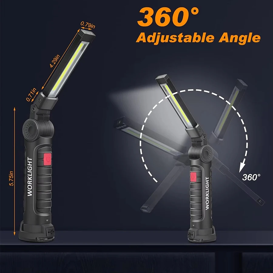 Rechargeable Magnetic Work Lig - Fishing Light recension och pris