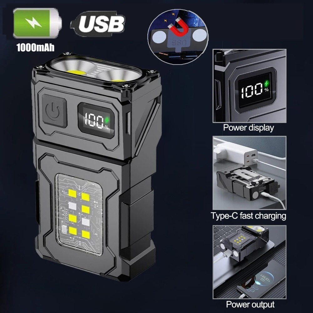 180° Rotatable LED Flashlight  - Fishing Light recension och pris