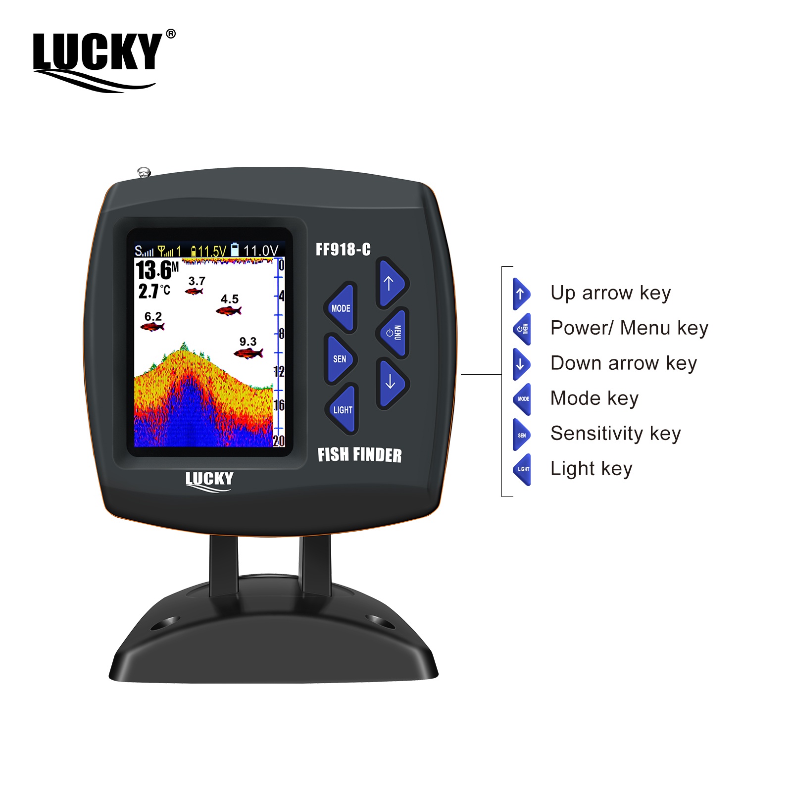 Lucky FF918 Wireless Remote Co - Fish Finder Transducer recension och pris