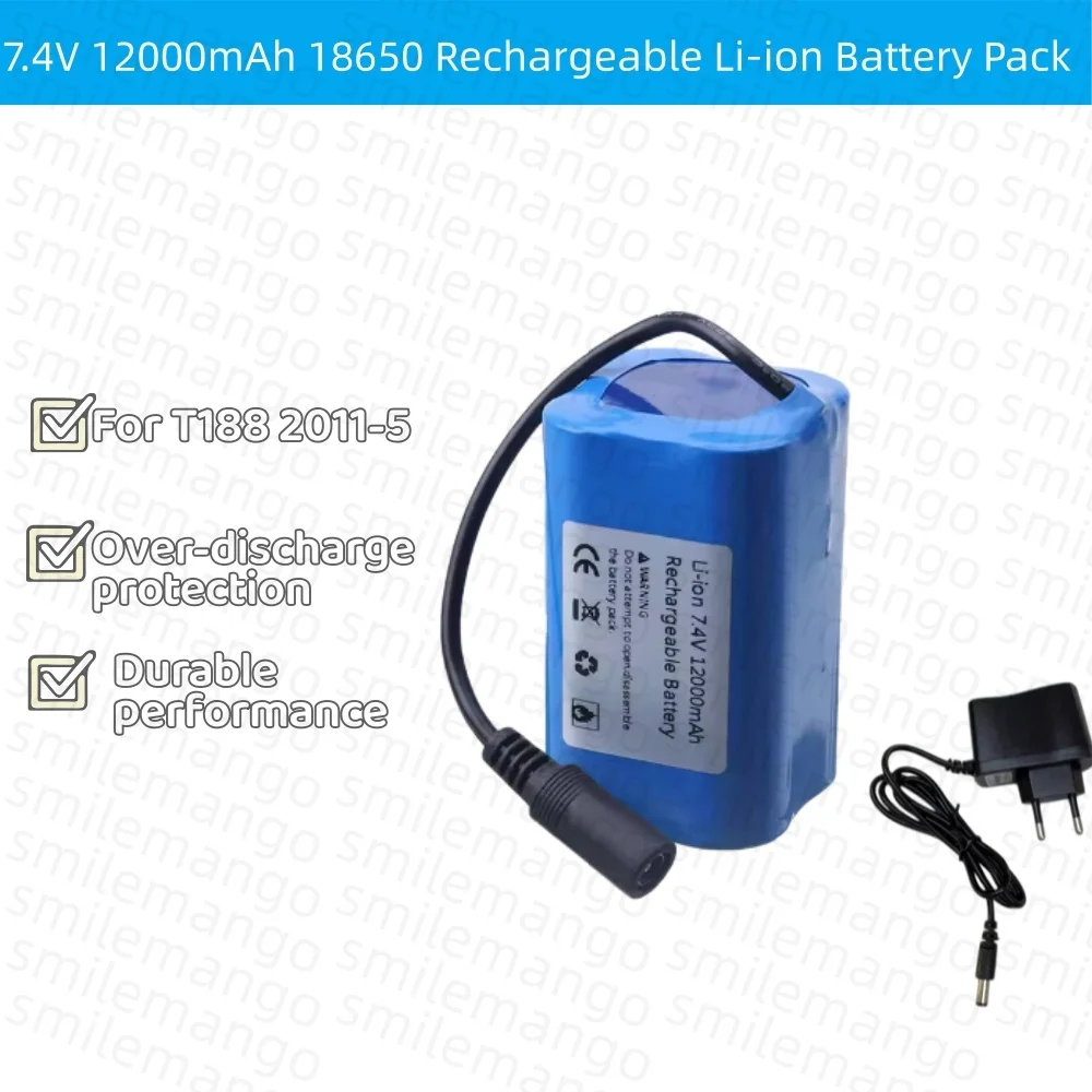 7.4V 12000mAh Battery with USB - Fish Finder Charger recension och pris