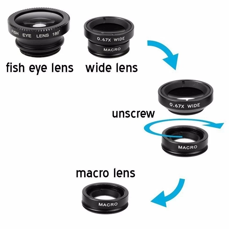 3 In 1 Fisheye Phone Lens 0.67 - Fishing Camera recension och pris