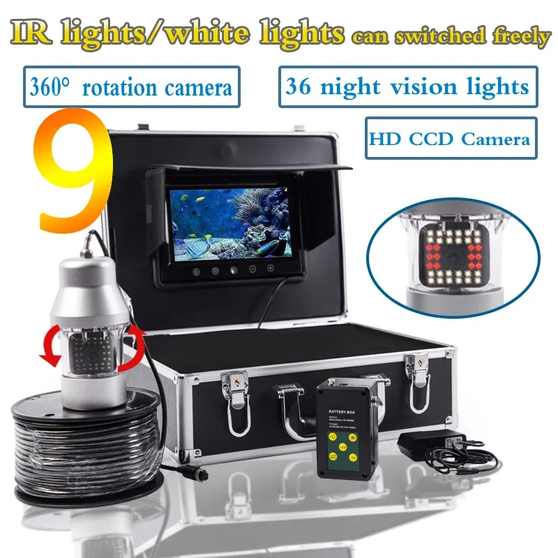 Fish finder F08A 9inch Underwa - Fishing Camera recension och pris
