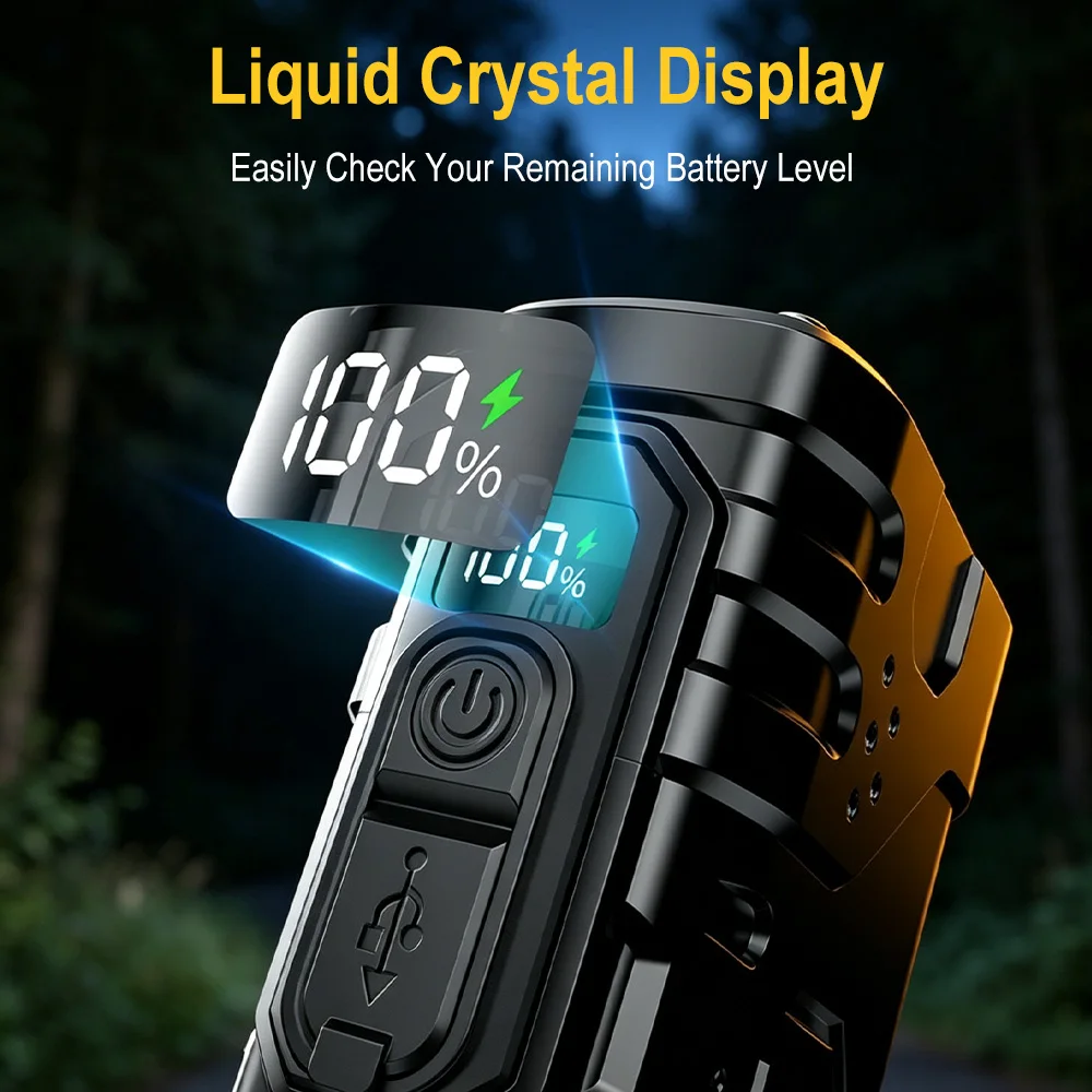 BORUIiT Hand Crank EDC LED Fla - Fishing Light recension och pris