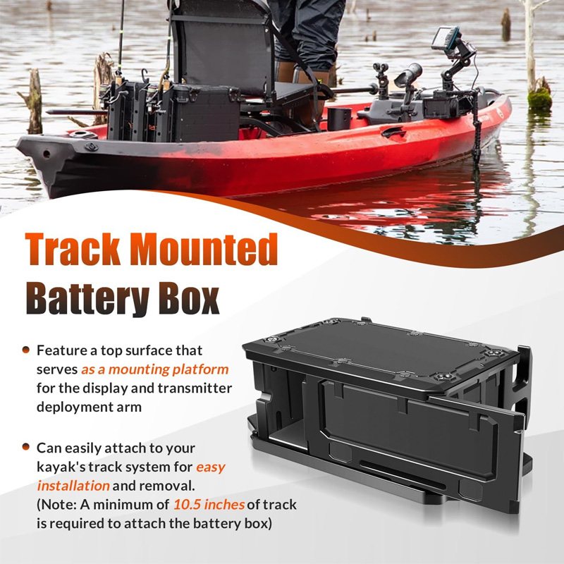 Track Mounted Battery Box for  - Fish Finder Transducer recension och pris