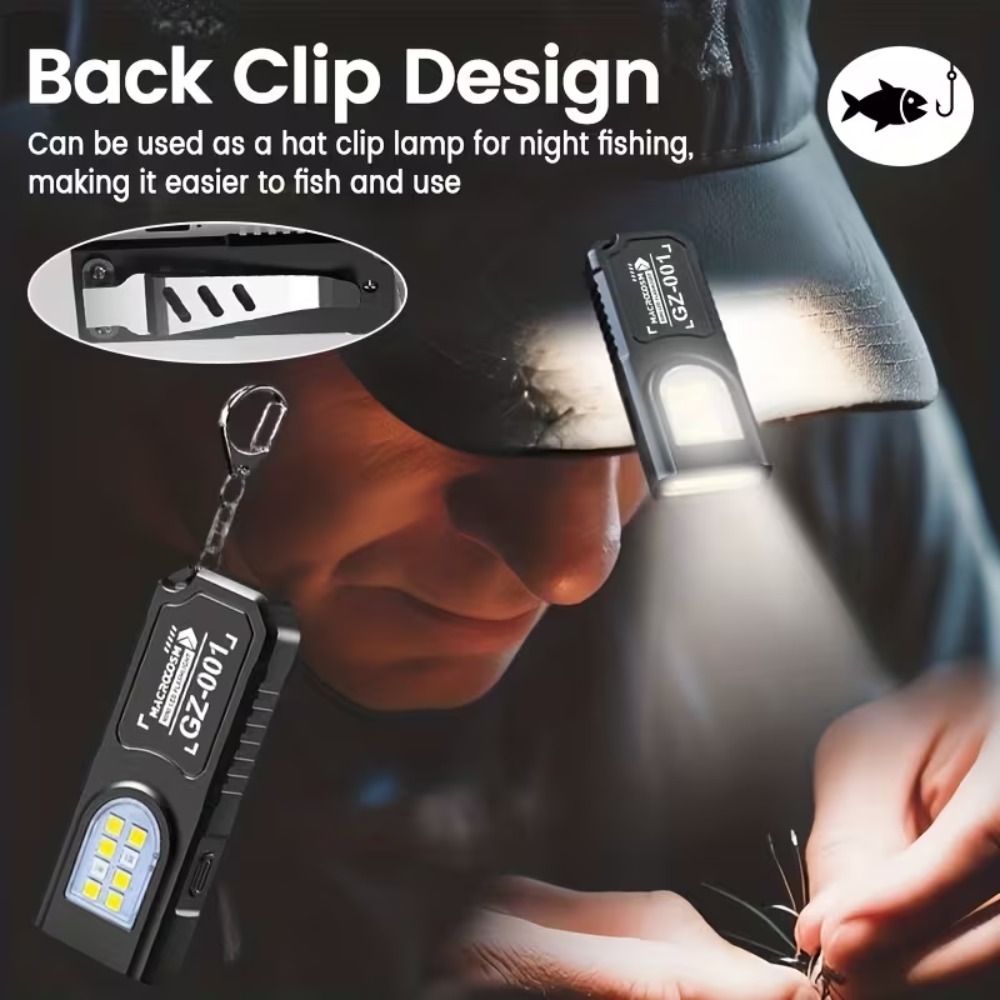 Mini COB LED Keychain Flashlig - Fishing Light recension och pris